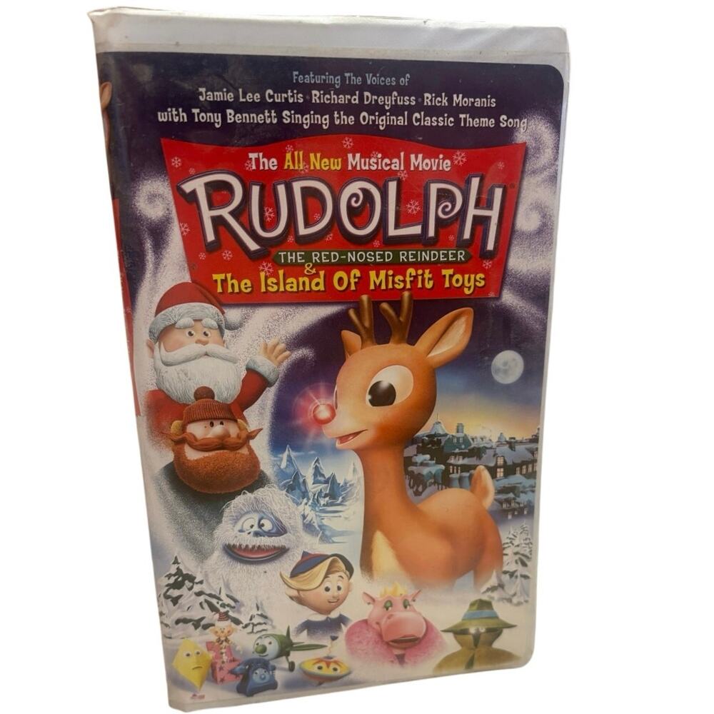 Vintage Roudolph The Red Nose Reindeer & The Island Of Misfit Toys (VHS)